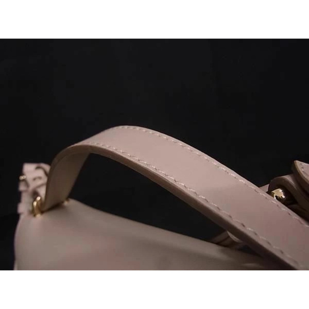Salvatore Ferragamo Gancini Leather 2way Shoulder Bag Beige - Picture 4 of 7